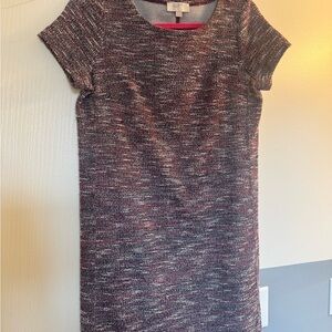 LOFT Multicolor Tweed Mini Dress